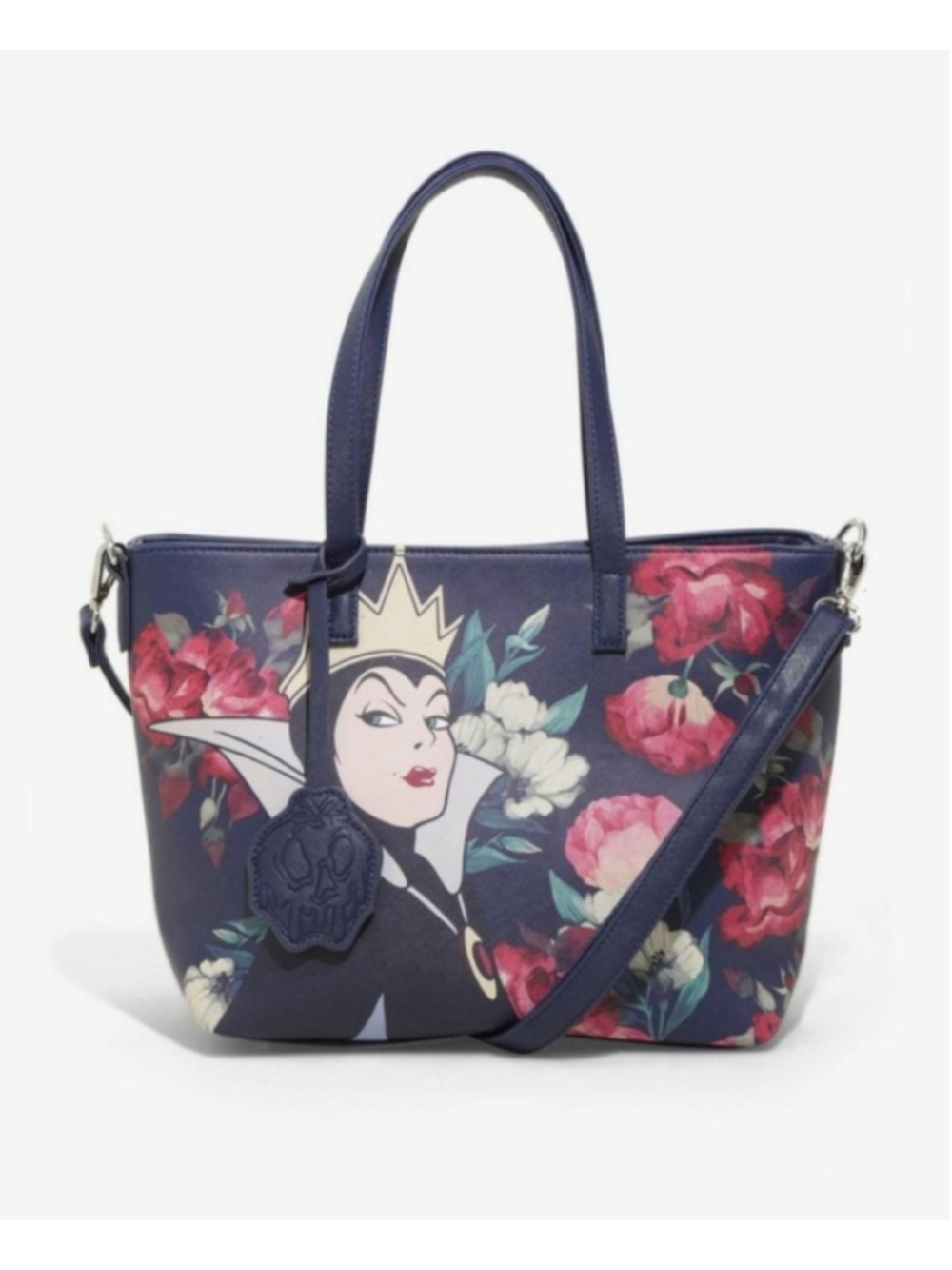 Retired Disney Loungefly Evil Queen Floral Tote Bag BoxLunch Exclusive 2018